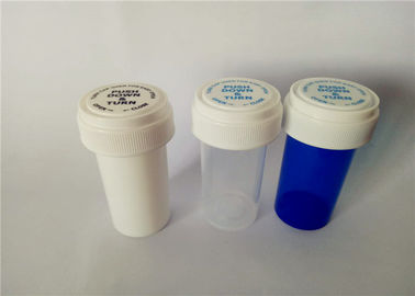 चीन डिस्पेंसरी रंगीन रिवर्सिबल कैप शीशियों, गंध प्रतिरोधी प्लास्टिक पर्चे शीशियों आपूर्तिकर्ता